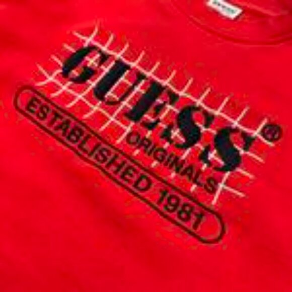 Vintage Guess Red Crewneck Sweatshirt – Size M - Picture 2 of 4